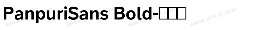 PanpuriSans Bold字体转换